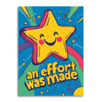 Bad Betty Greeting Co. - Funny Sarcastic Thank You Card - An Effort Was Made