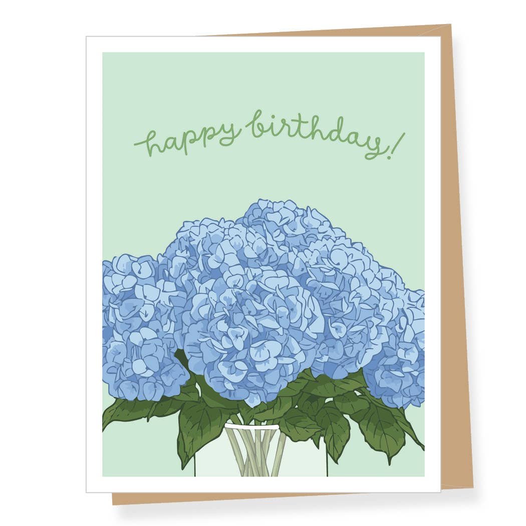 Apartment 2 Cards - Hydrangea Birthday Card
