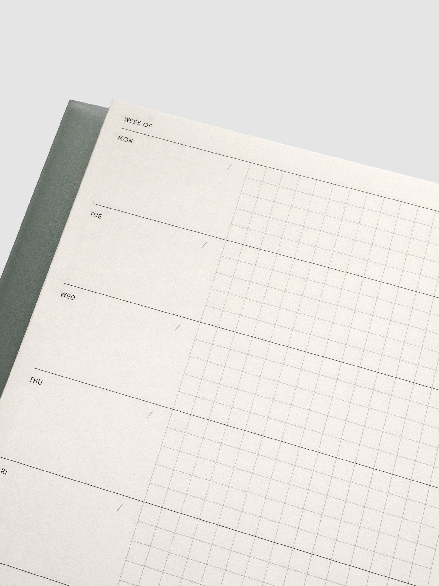 Cloth & Paper - Perfect Bound Notebook | A5: Lined | Ash
