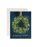 1canoe2 - Wreath Peace Christmas  Holiday Greeting Card