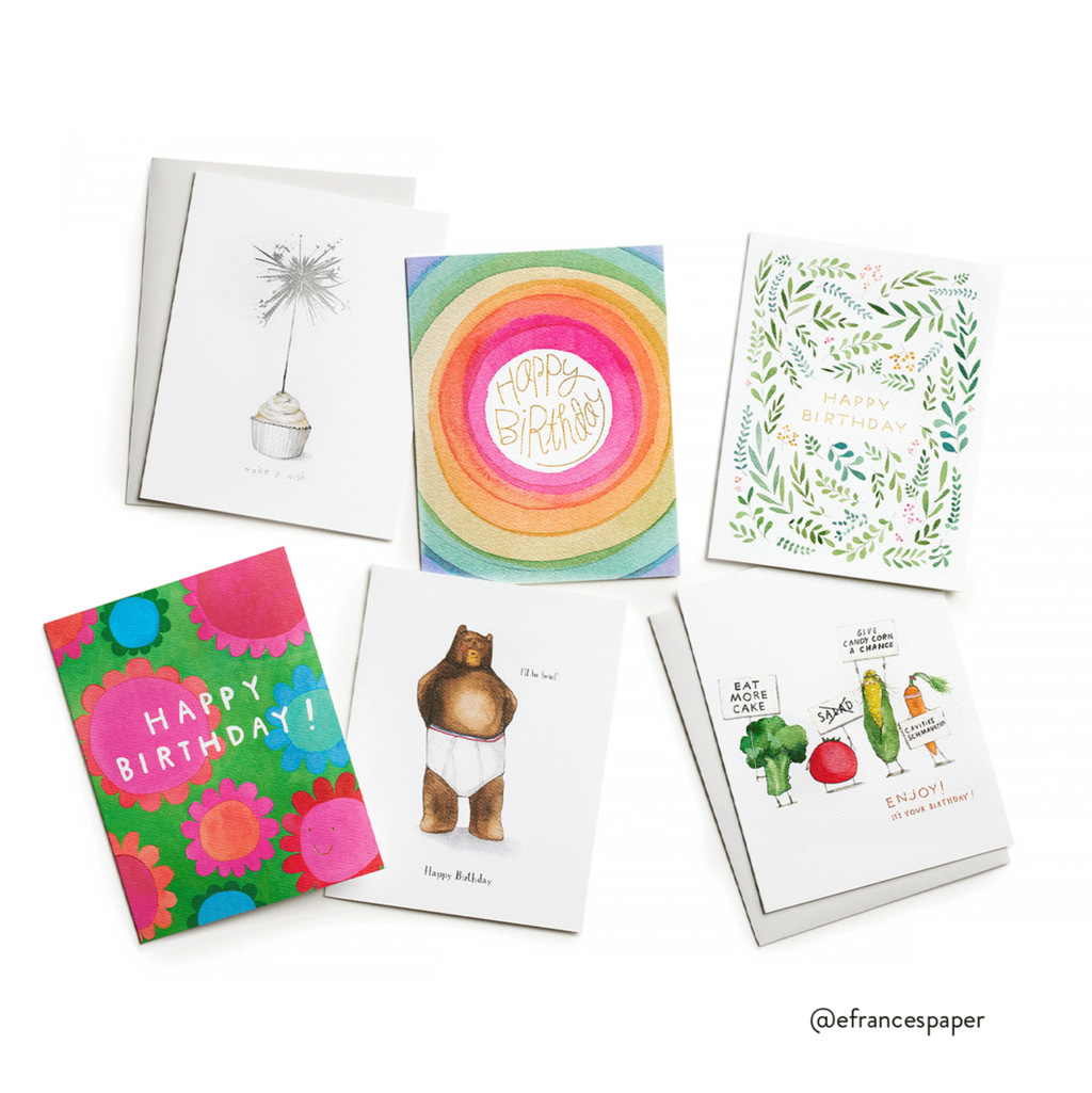 E. Frances Paper - Sheepdog Belated | Belated Birthday Card