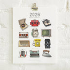 Yeesan Loh - 2026 Calendars: Retro Objects: MON-SUN / Standard/Classic