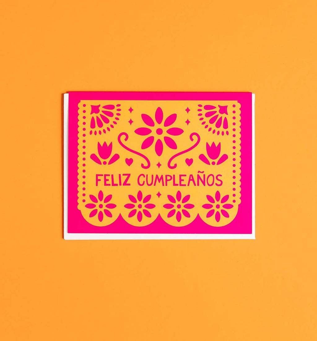 Graphic Anthology  - Papel Picado Cumpleaños Greeting Card | Spanish Birthday