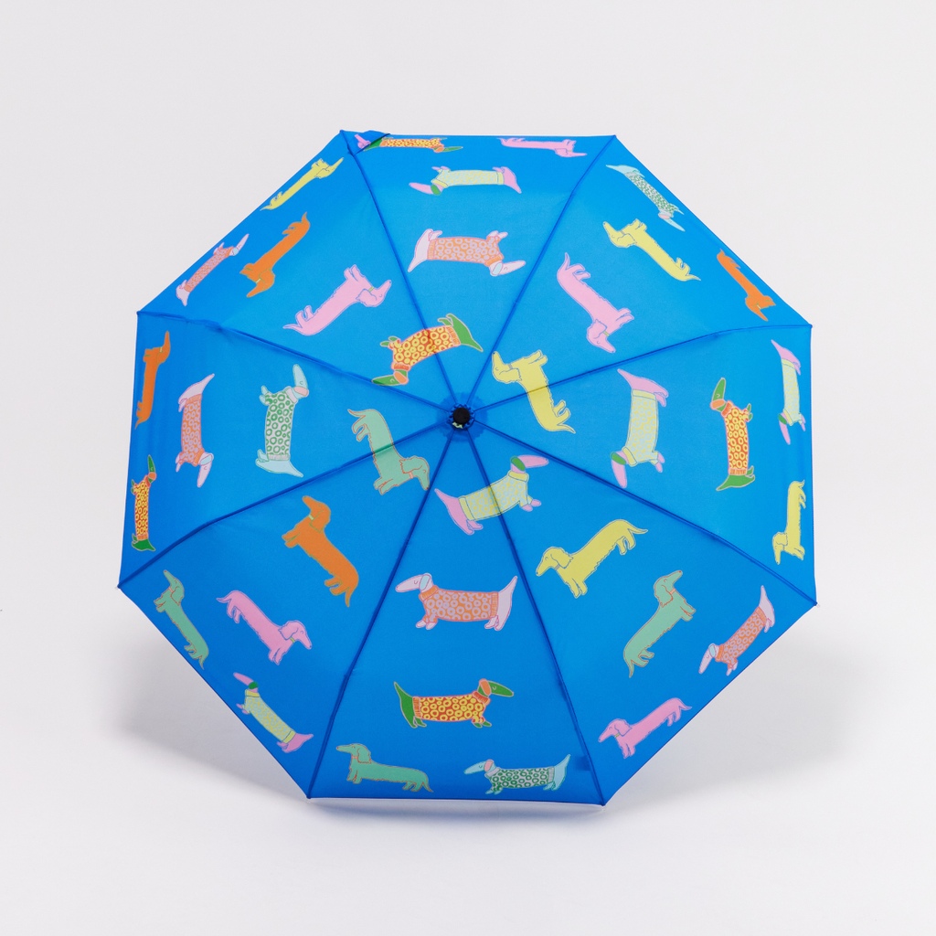 Original Duckhead - Dogs in Blue Dachshund Eco-friendly Duckhead Umbrella
