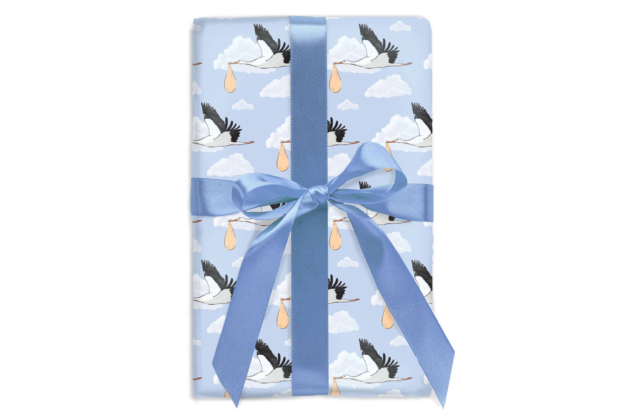 Good Juju Ink - Roll - Storks With Bundle Gift Wrap