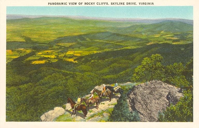 Found Image Press - Sticker VA-68 Rocky Cliffs, Skyline Drive