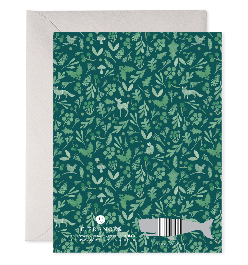 E. Frances Paper - Winter Forest Christmas Greeting Card