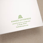 Kindred Letterpress - 40th Birthday Cake Card