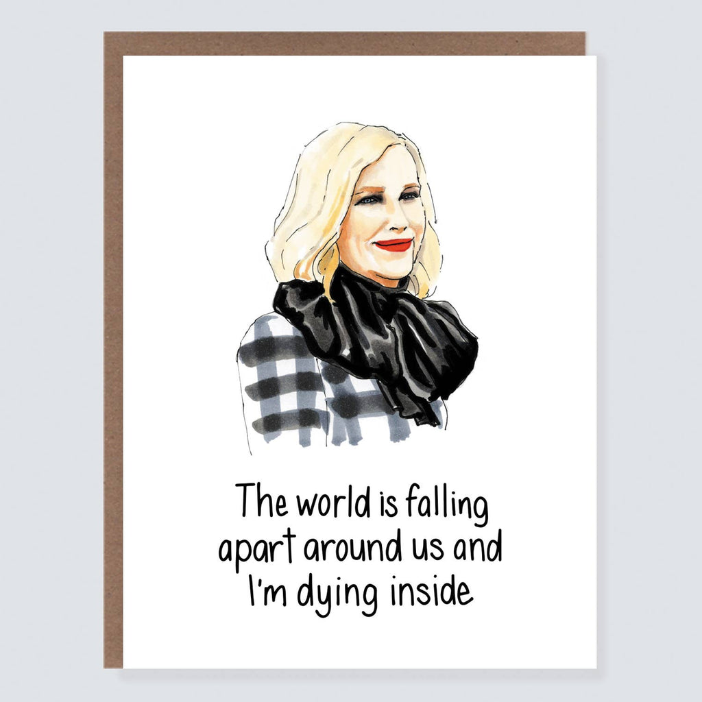 Morgan Swank Studio - Dying Inside Moira | Pop Culture Everyday Card
