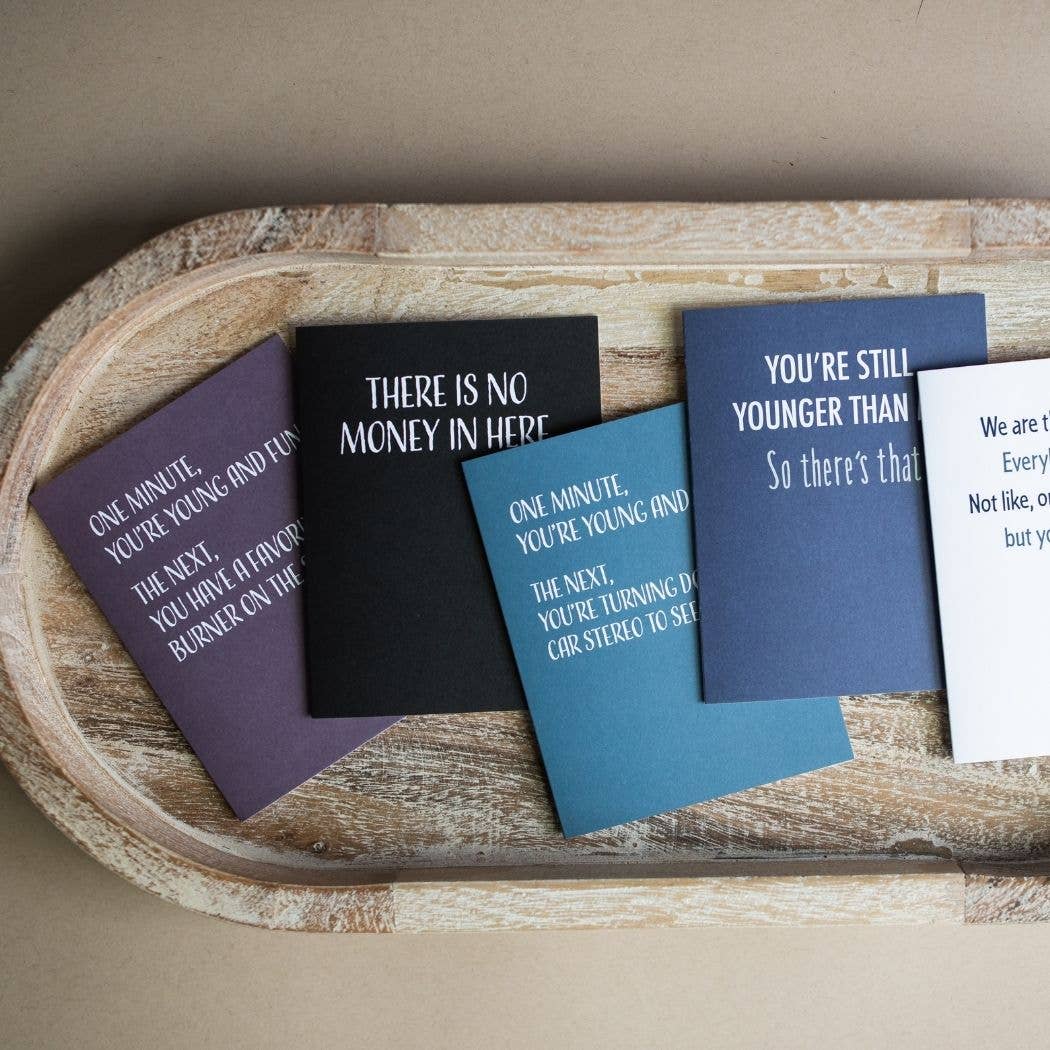 Modern Wit - There is no money in here, Birthday Card