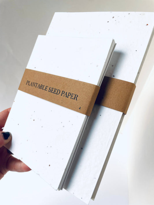 Atelier By Cat - Mini Seed Paper Notebook Eco-Friendly Paper Goods Plantable: Blank
