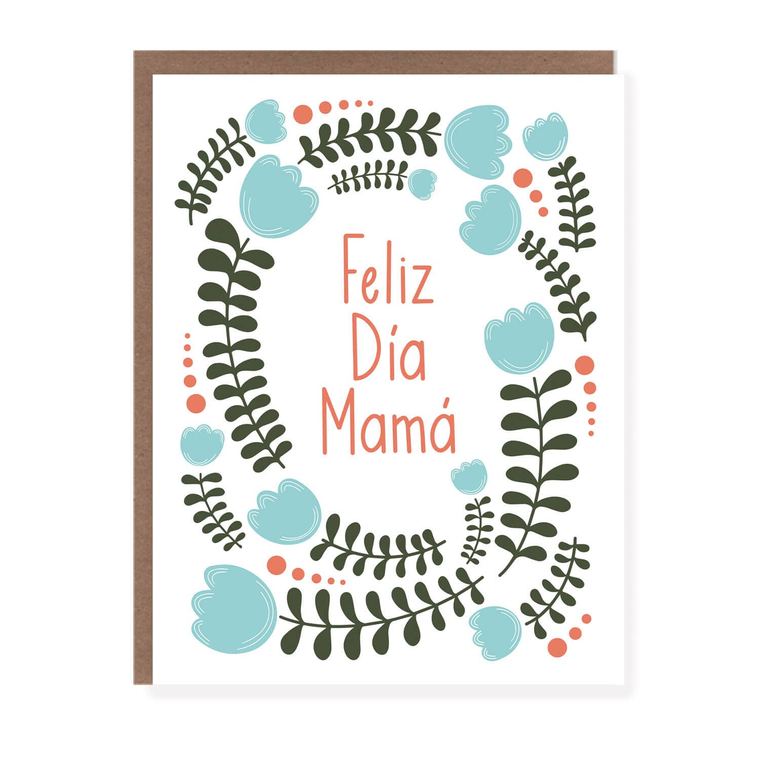 Morgan Swank Studio - Feliz Dia Mama Wreath | Spanish Mother's Day Card