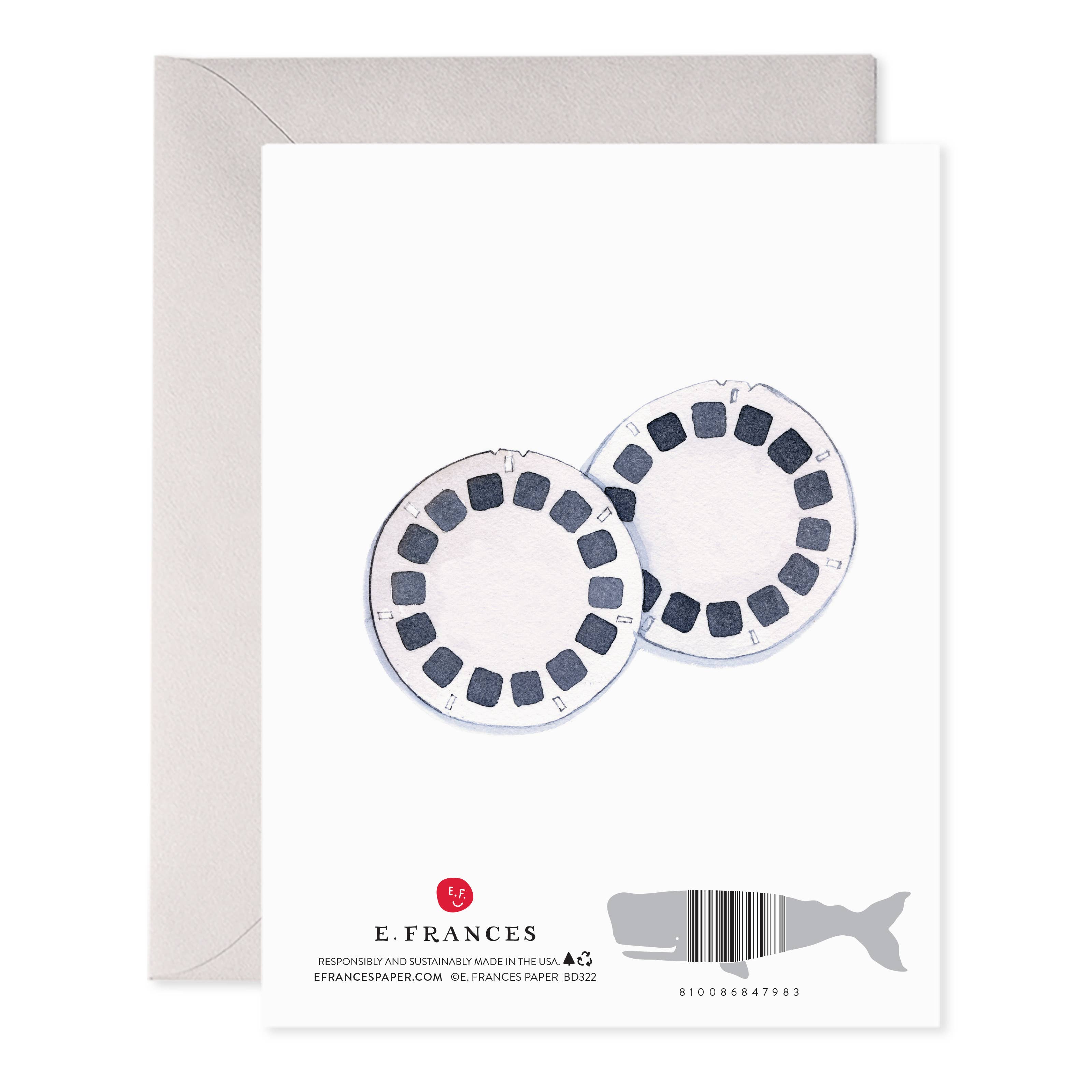 E. Frances Paper - Viewfinder Birthday Card – Retro Nostalgia Greeting Card