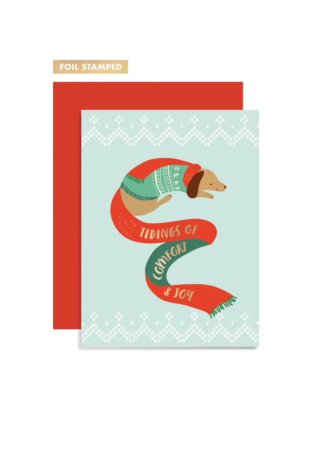 Girl of All Work - Cozy Dachshund Greeting Card