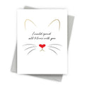 Fine Moments - All 9 Lives With You Gold Foil Cat Love Card