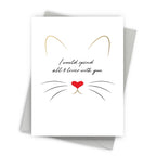 Fine Moments - All 9 Lives With You Gold Foil Cat Love Card