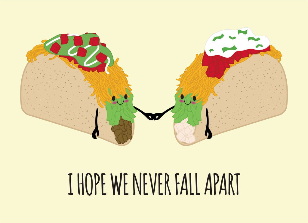 CheerNotes - Let's Taco Bout - Funny anniversary or friendship card