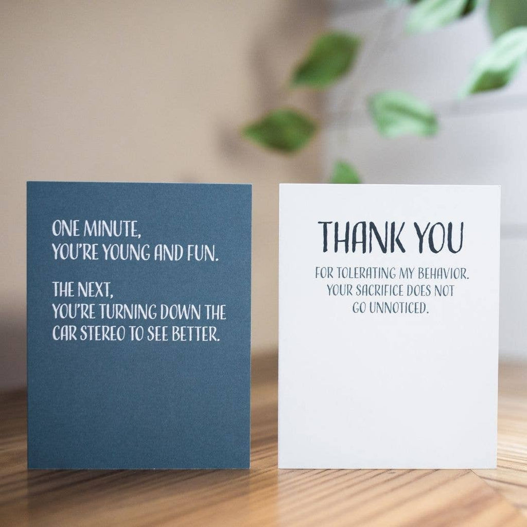 Modern Wit - Love Card, Thank You For Tolerating My Behavior