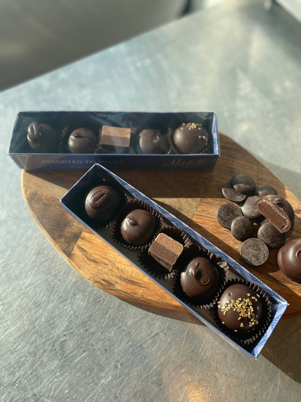 Mitchell's Fine Chocolates - Dark Chocolate Assorted Truffles: 5 Piece Assortment