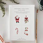 emily lex studio - Classic christmas paintable notecard