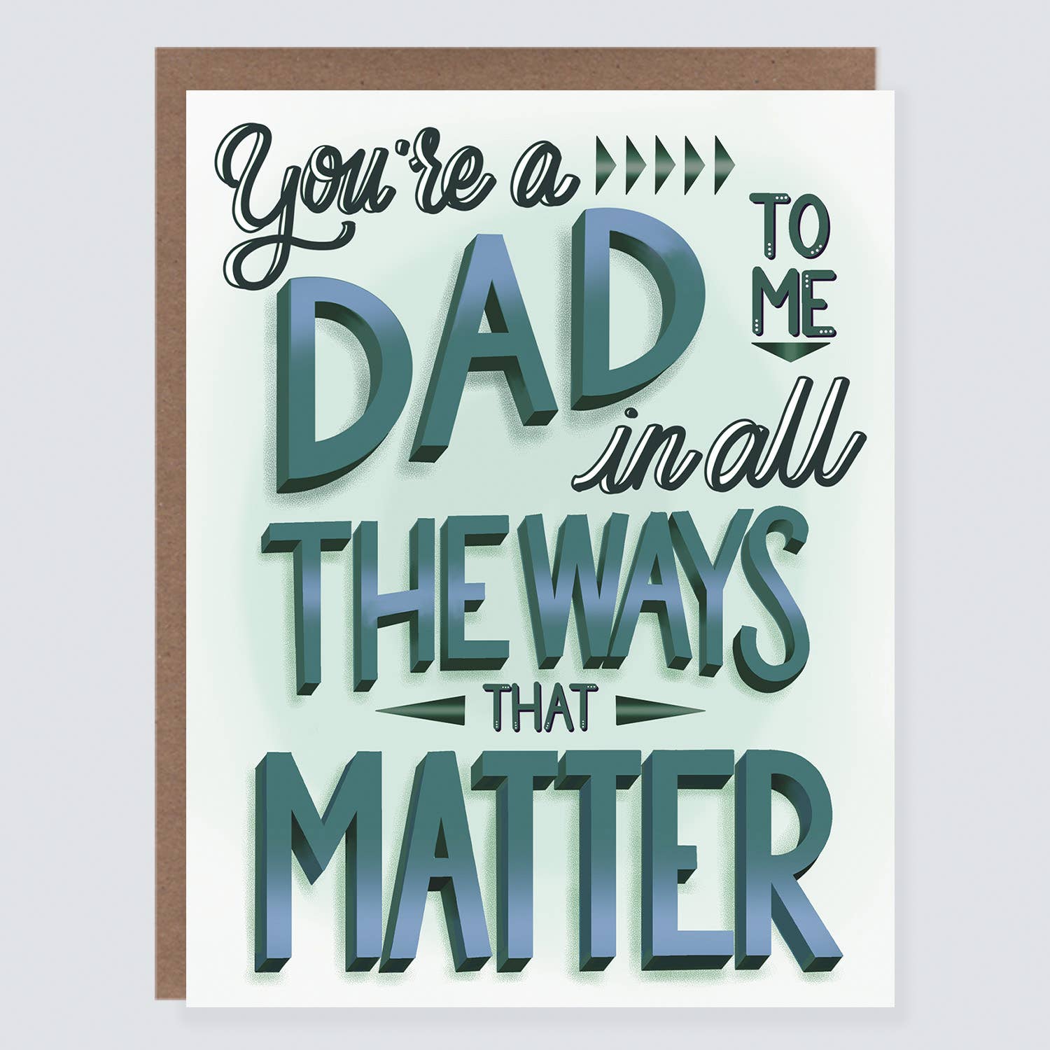 Morgan Swank Studio - Dad to Me | Alternative Father's Day Card