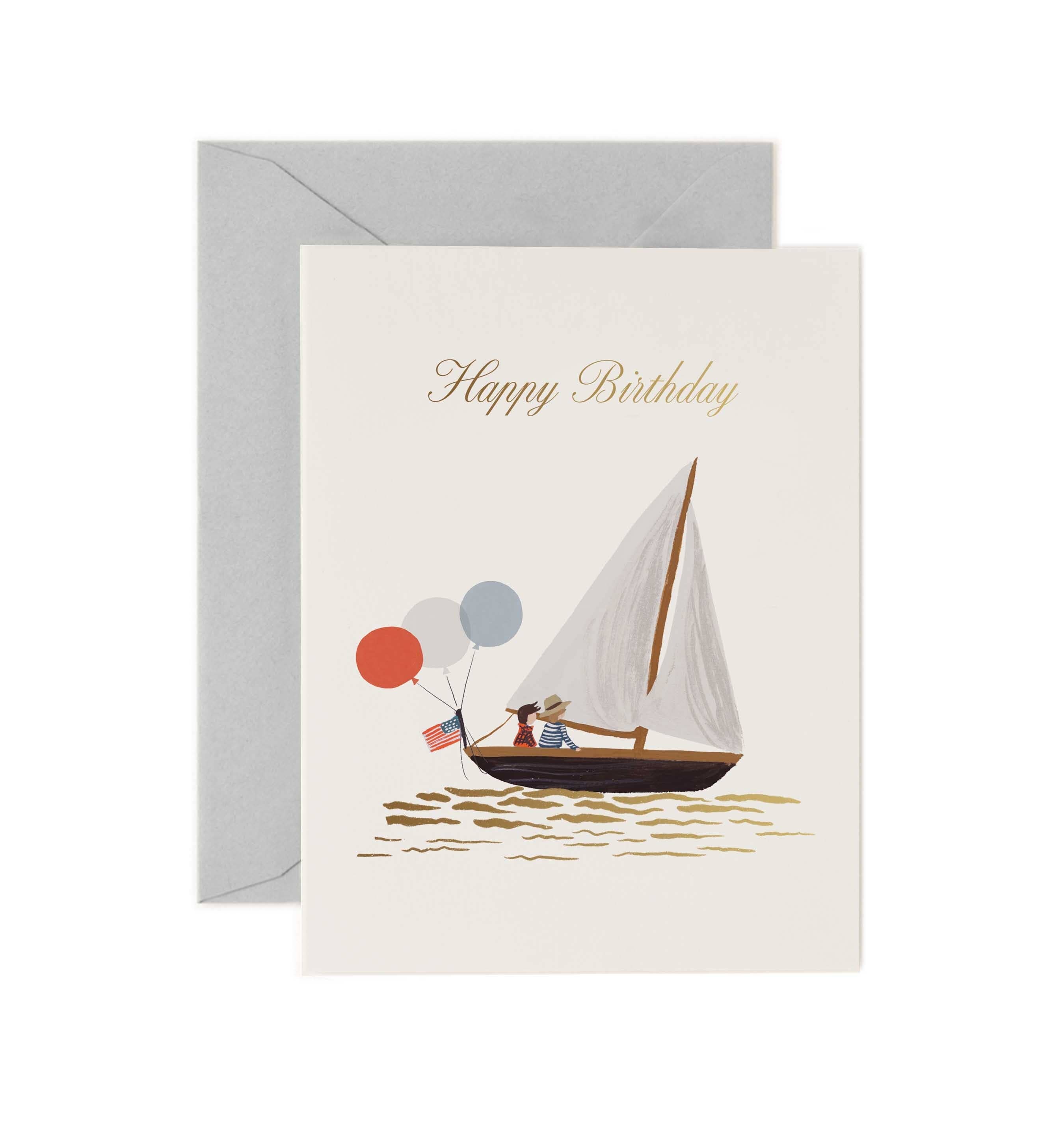 Rifle Paper Co. - Sailboat Birthday Card
