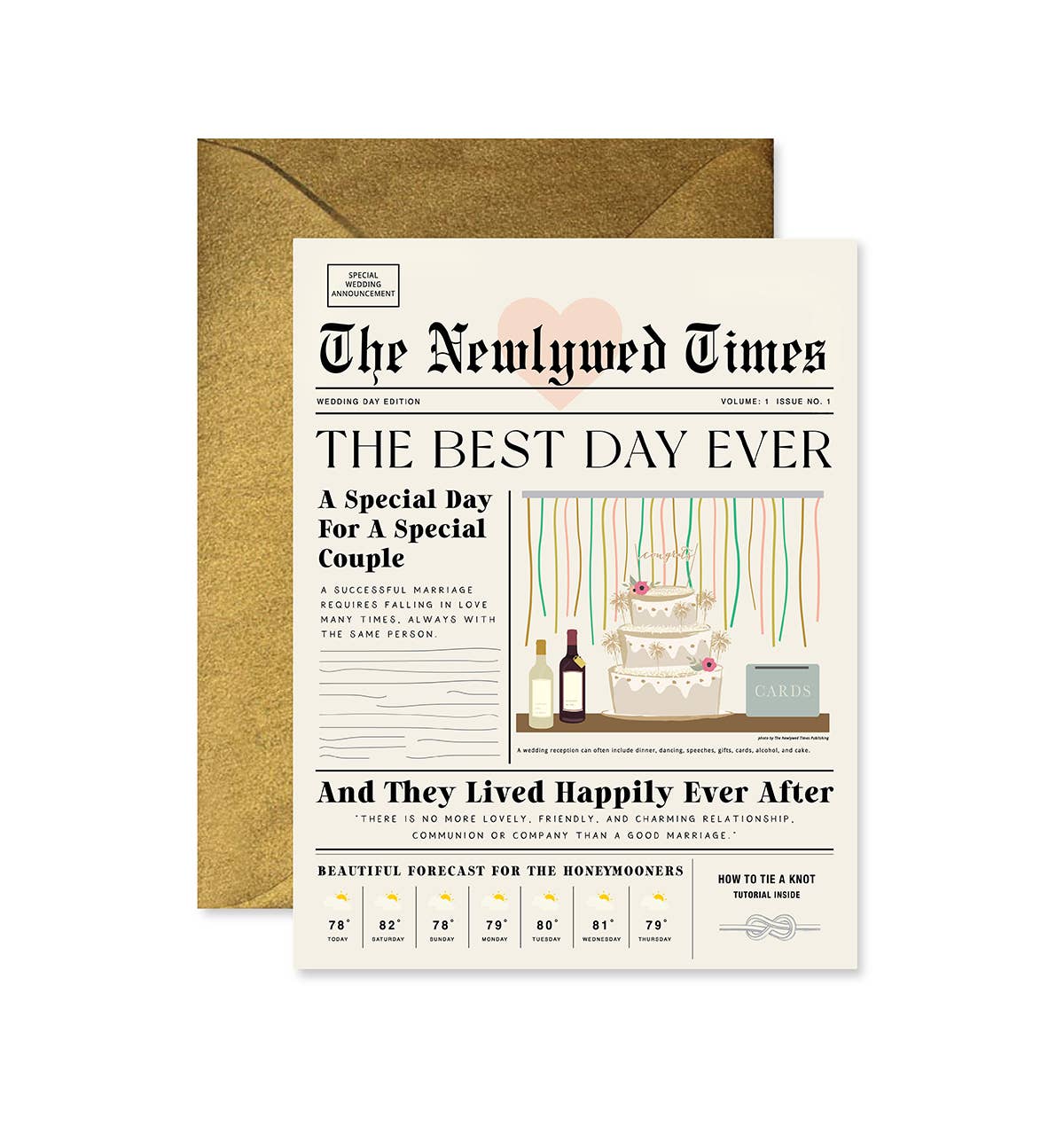 Ginger P. Designs newlywed times Greeting Card