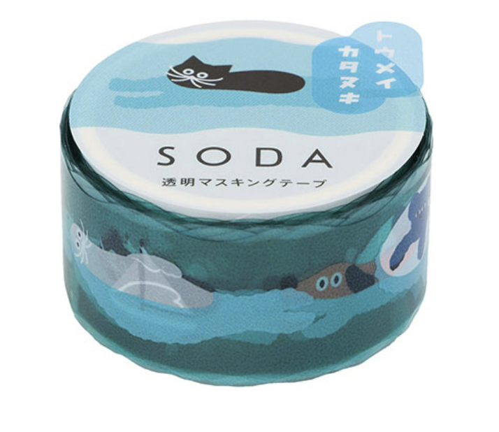 HITOTOKI by KING JIM - SODA transparent Masking Tape: Peach