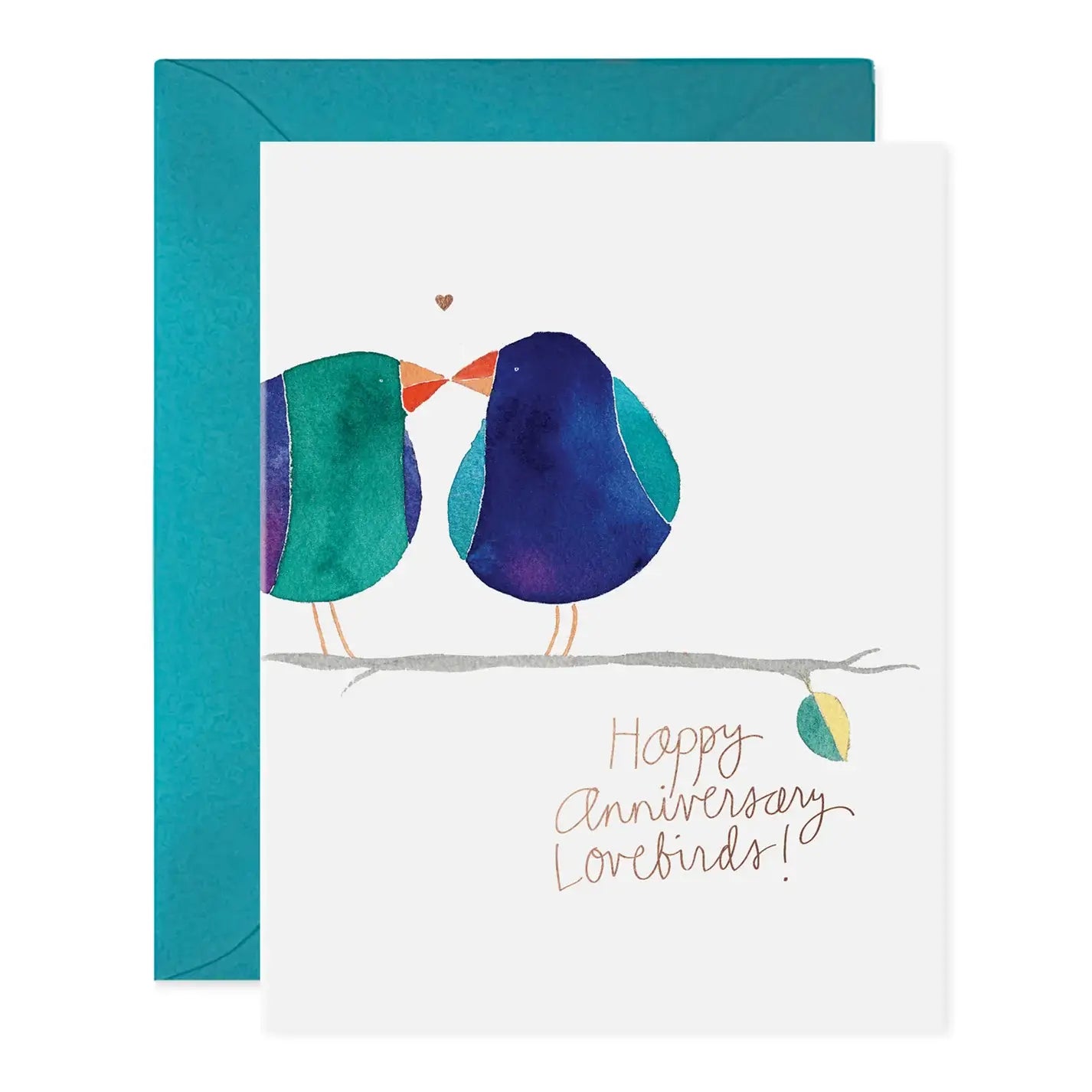 E. Frances Paper - Lovebirds / Anniversary Greeting Card
