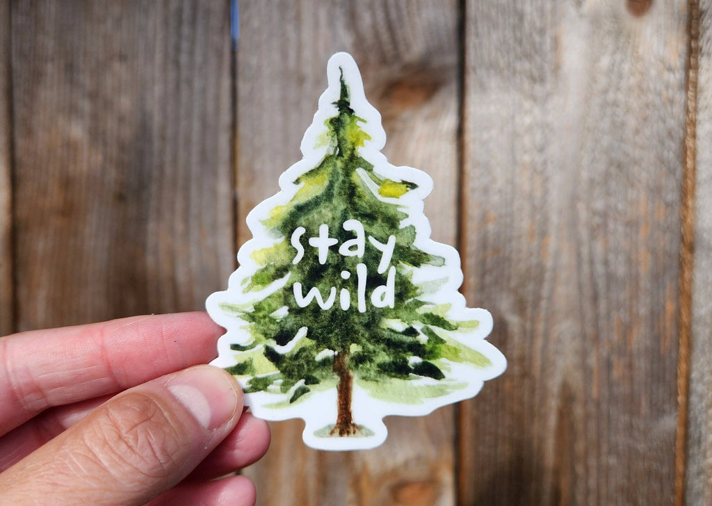Discovery Stickers - Stay Wild Tree Vinyl Sticker