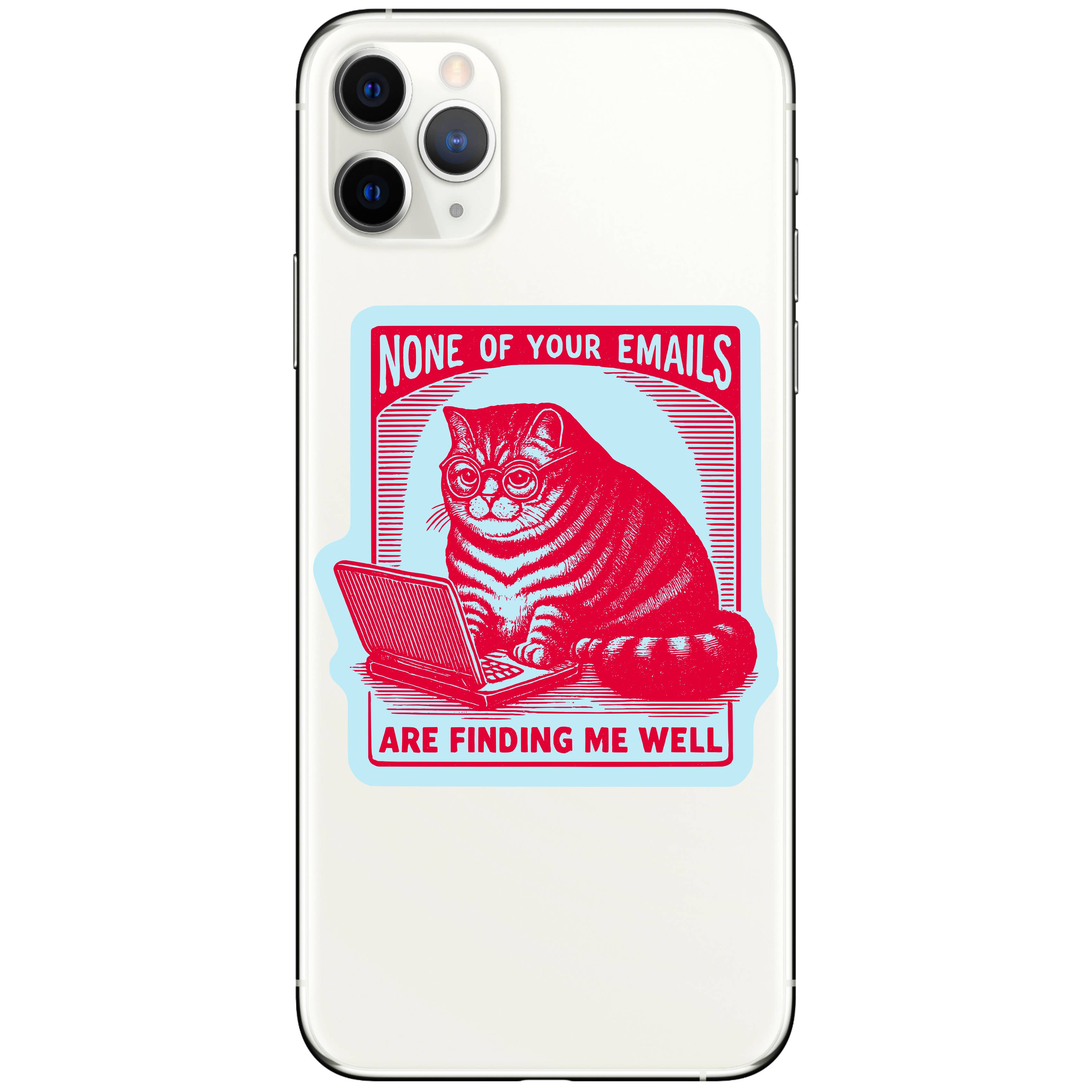 Juju and Moxie - Work Kitty Cat Sarcastic Cute Vinyl Sticker