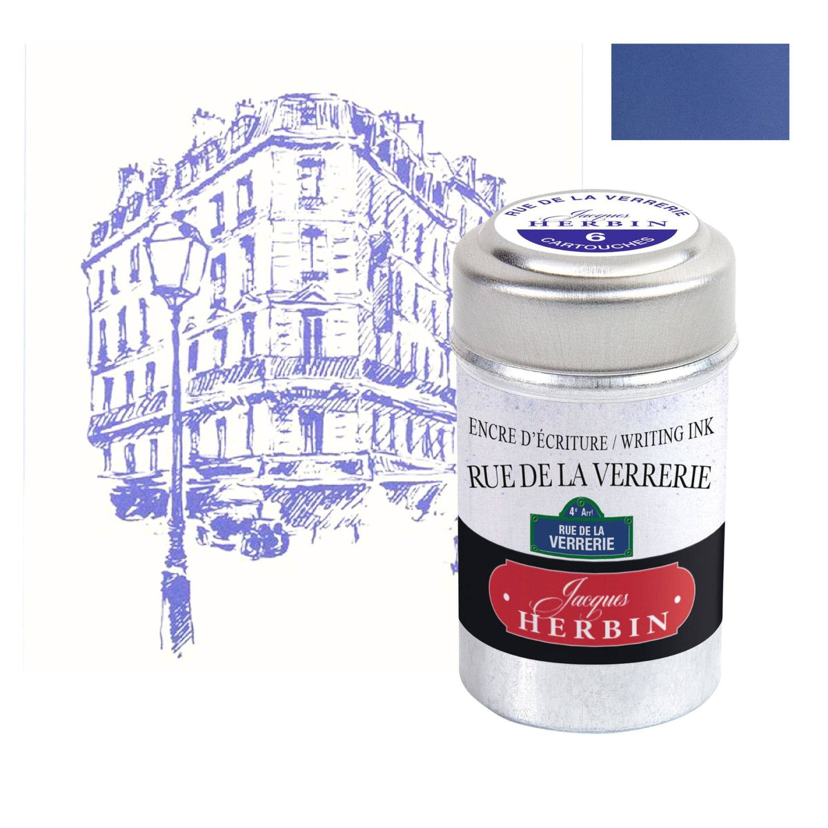 Jacques Herbin "Paris Collection" Ink Cartridges: Les Toits de Paris  (The Roofs of Paris)