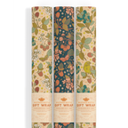 Mustard Beetle - Recyclable Gift Wrap / Wrapping Paper: Berries: Flat/Not Rolled