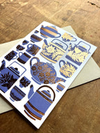 Katharine Watson - Tea Set Greeting Card
