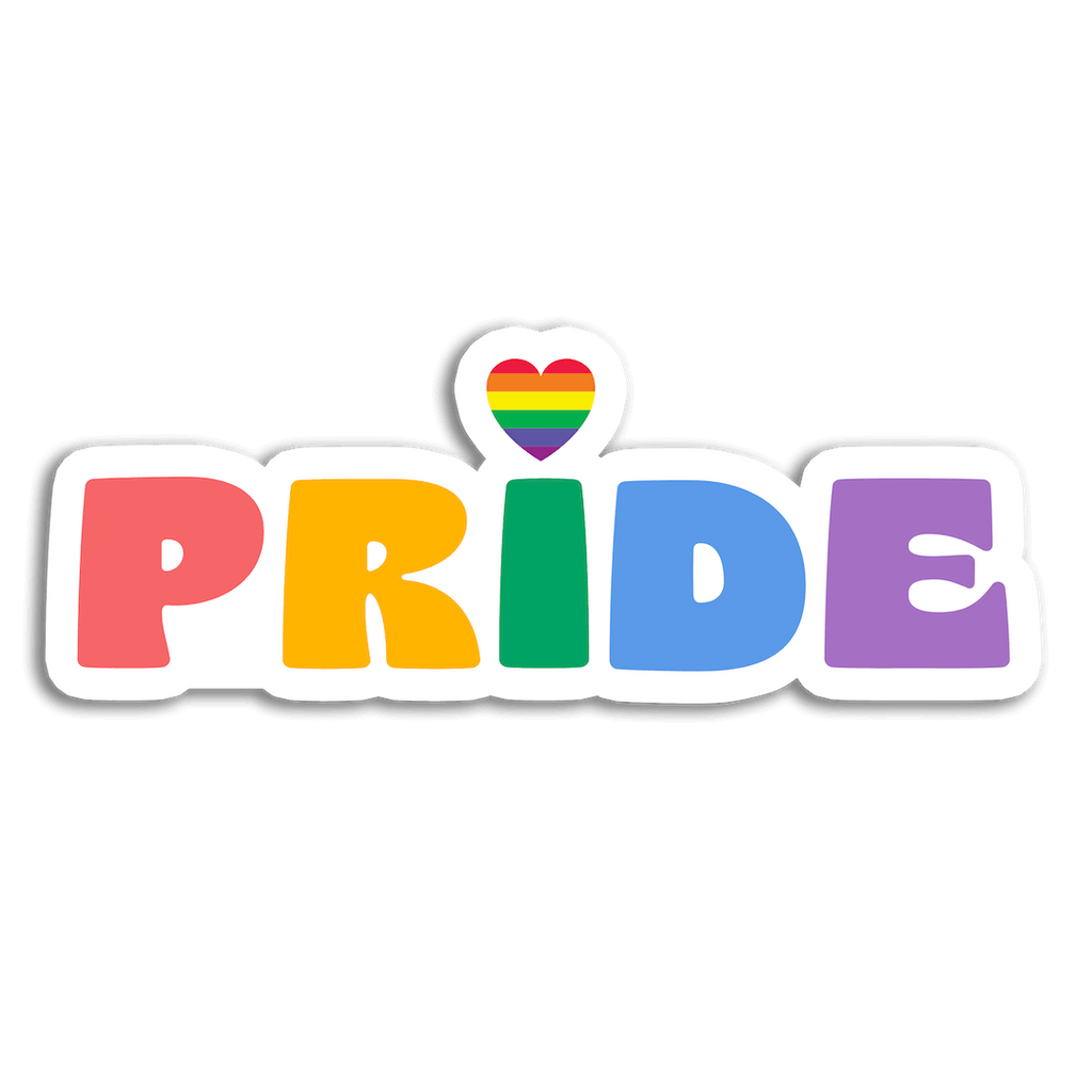 Stick With Finn - Rainbow Pride Sticker: 2.7 x 1 in