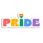 Stick With Finn - Rainbow Pride Sticker: 2.7 x 1 in