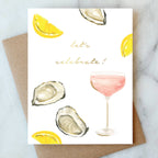 Abigail Jayne Design - Oysters and Rose Celebration Greeting Card