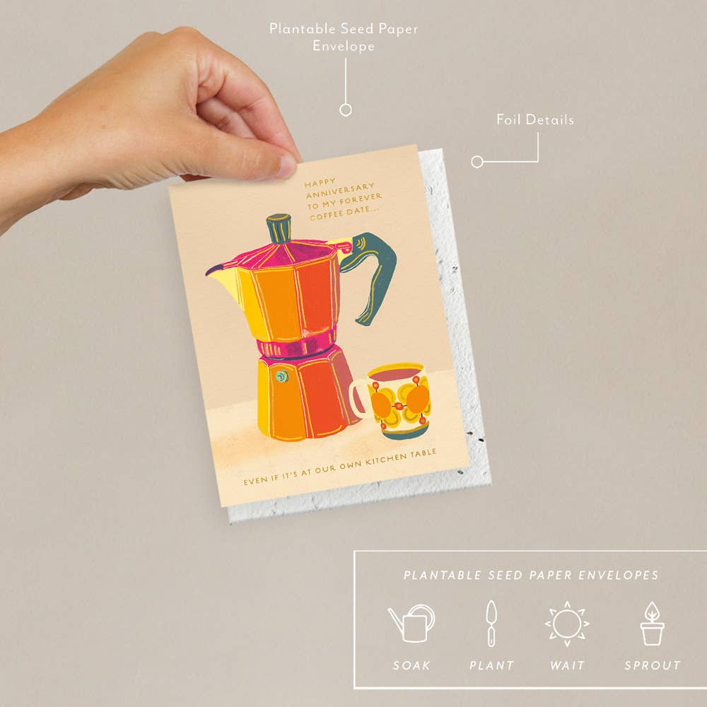 Seedlings - Espresso - Anniversary Card