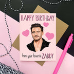 Morgan Swank Studio - Pedro Zaddy Pop Culture Birthday Card