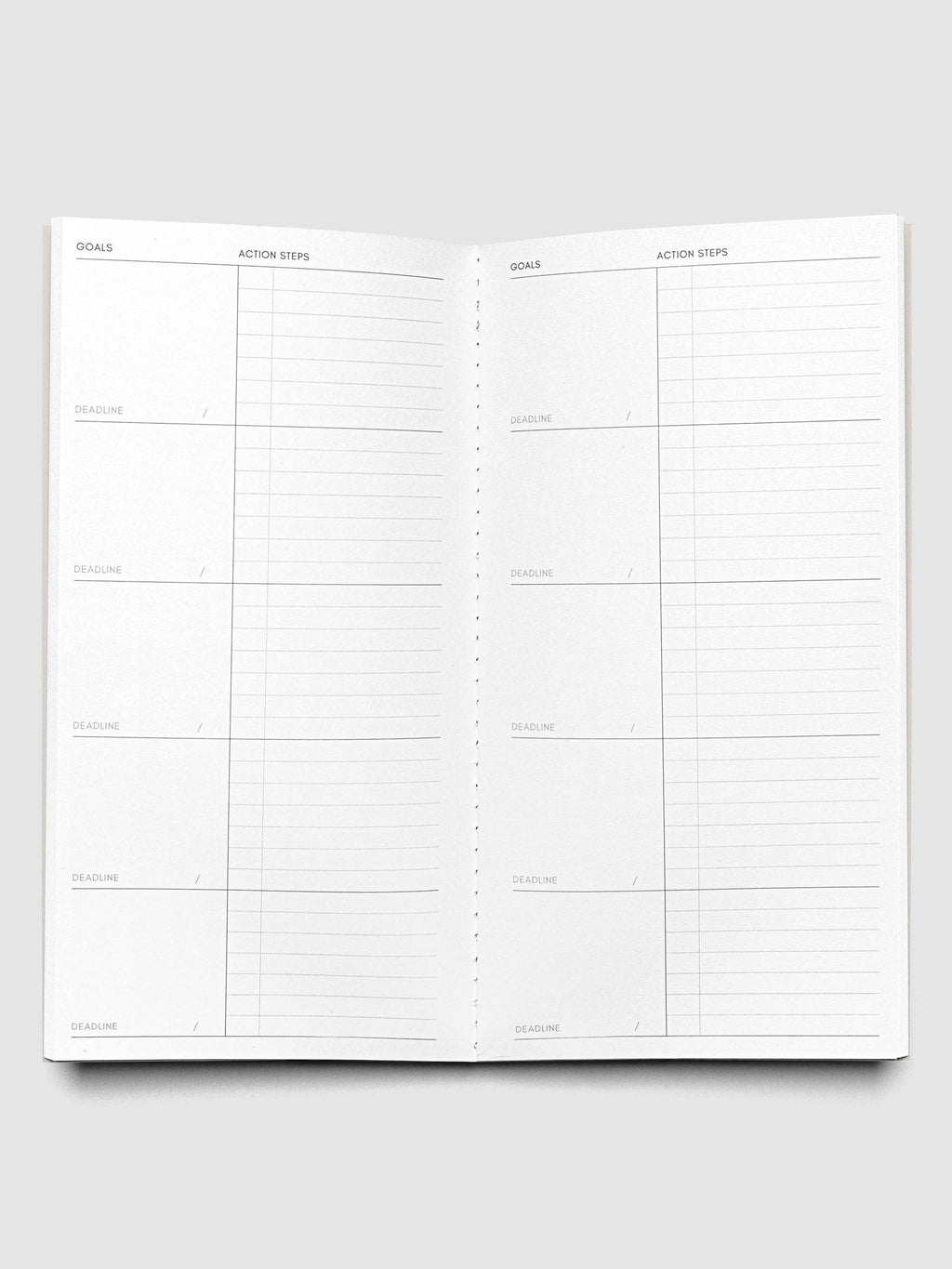 Cloth & Paper - Travel Notebook | A5 Slim: Goal Tracking | Ibiza