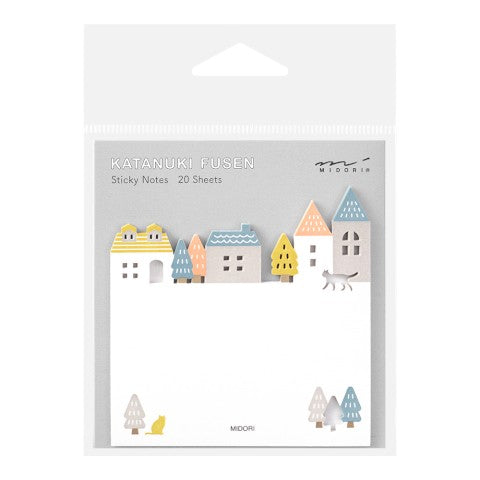 Midori Die Cut Sticky Notes Town