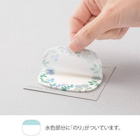 Midori Sticky Notes Transparency, Wild Flowers