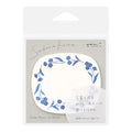 Midori Sticky Notes Transparency, Blue Flowers