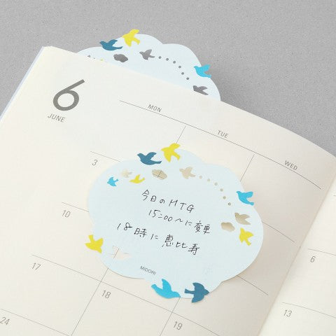 Midori Die-Cut Sticky Notes - Bird