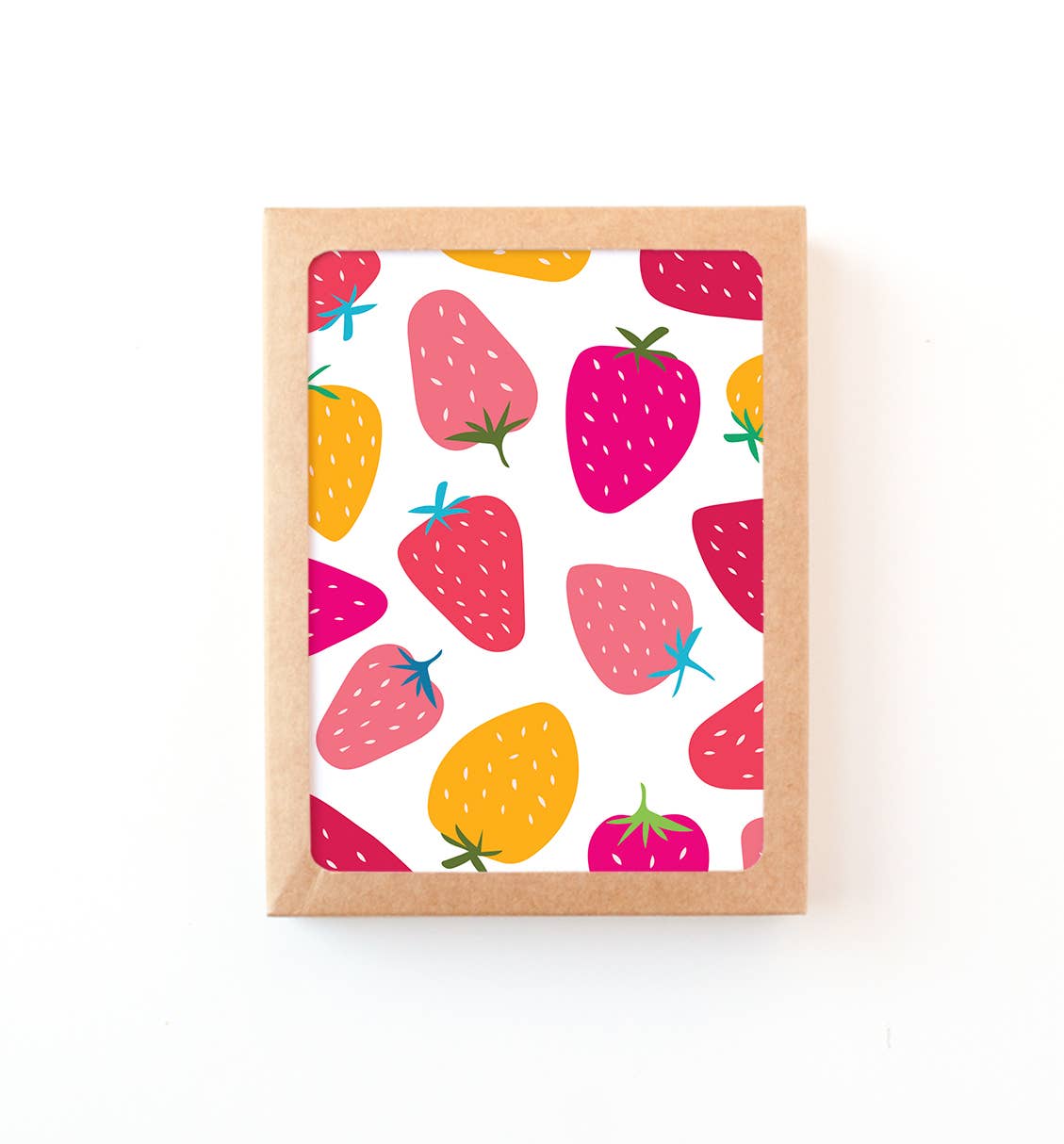 Graphic Anthology Greeting Cards - Strawberry Patch patterned blank note card set