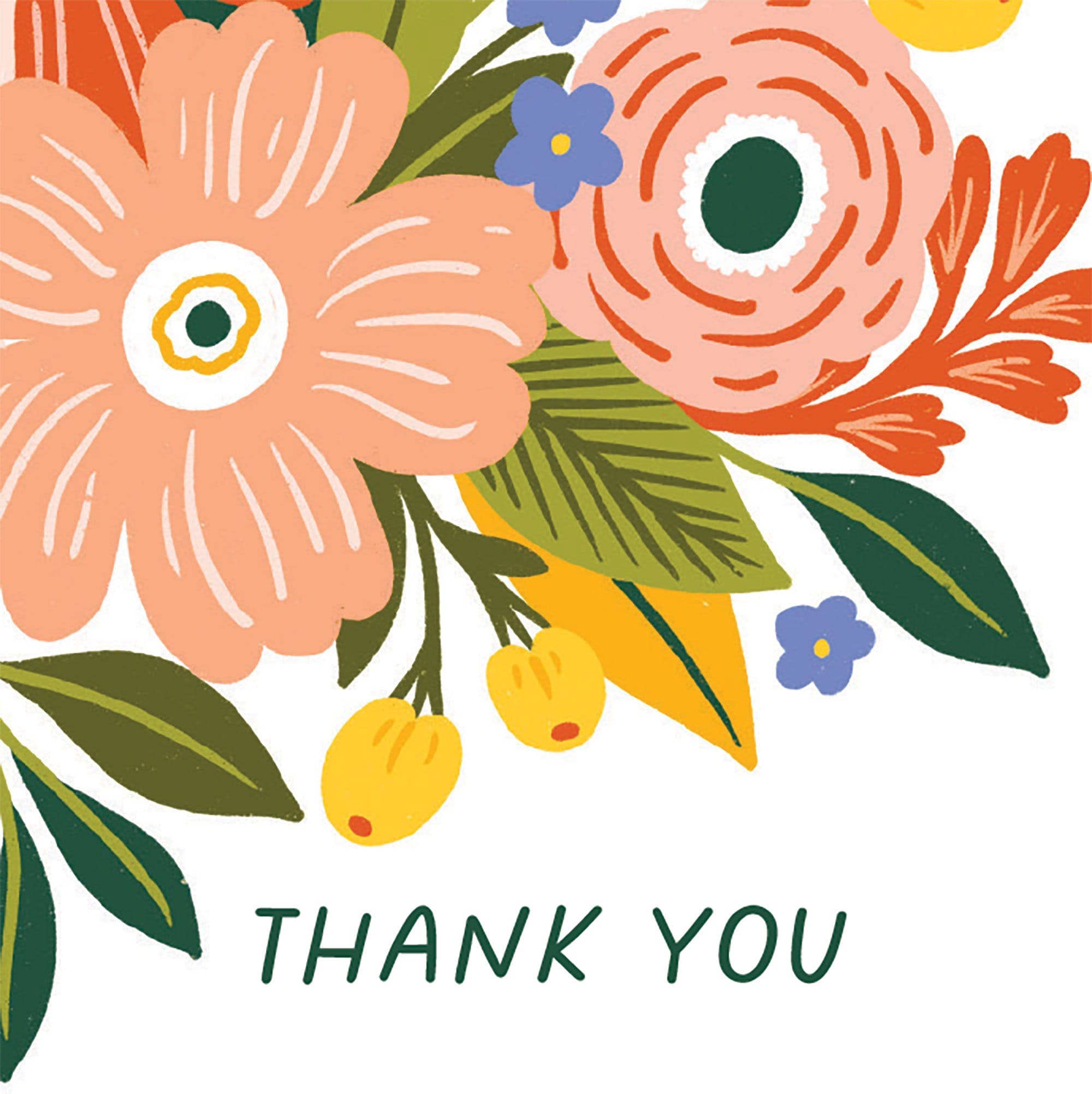 Molly Marie Pea - Floral Bouquet Thank You Card