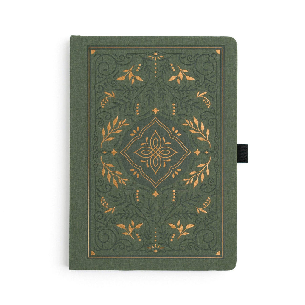 Archer and Olive - Storybook In Vintage Olive Notebook: Blank