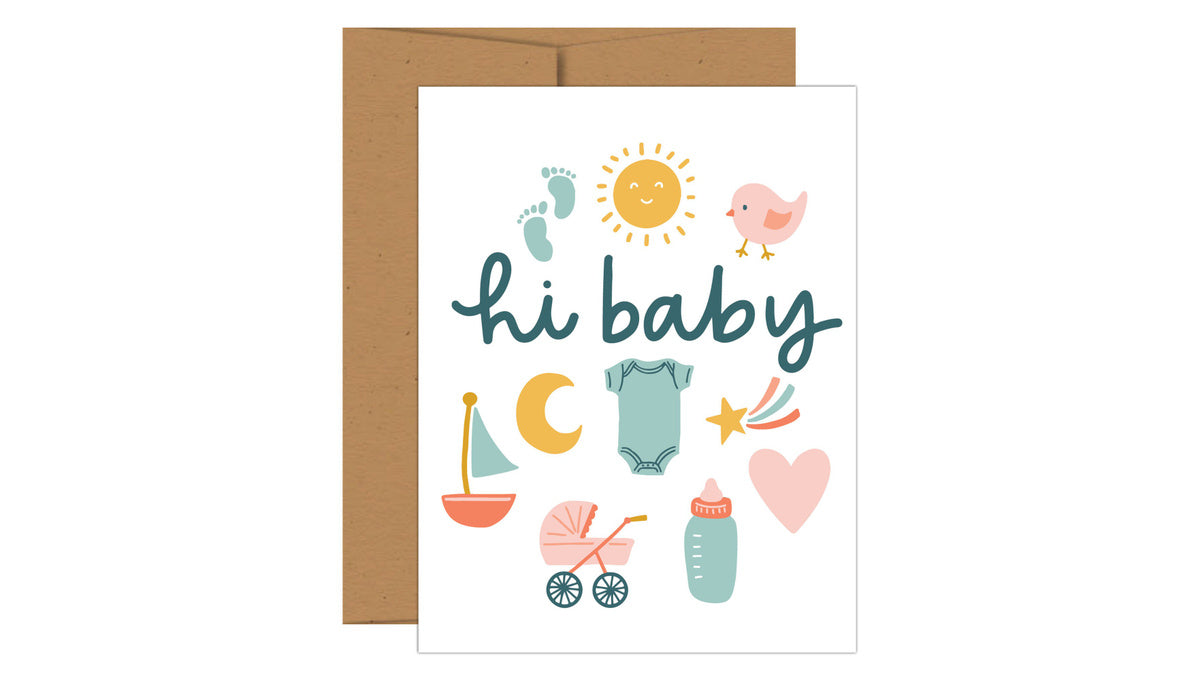 Pippi Post, Hi Baby Greeting Card