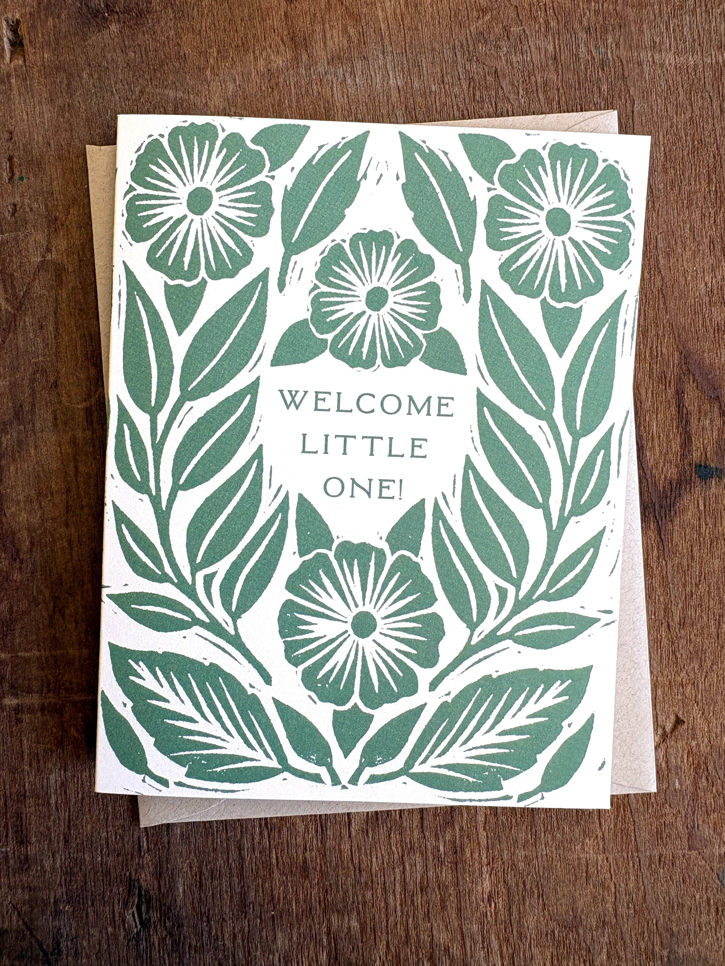Katharine Watson - "Welcome Little One" Greeting Card