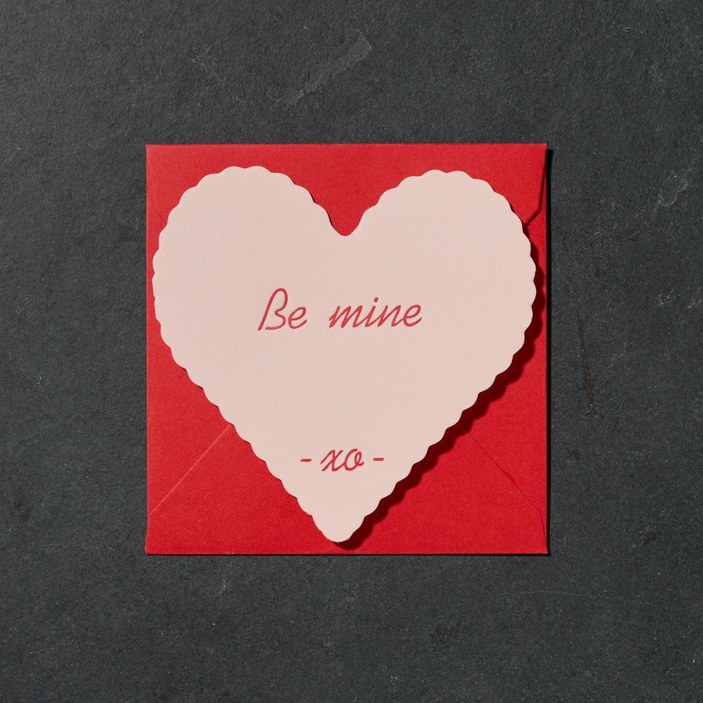 Etc. Letterpress - Be Mine Card